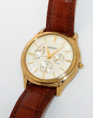 Vintage Seiko 5y66 - 0ab0 Men 