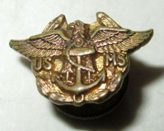 Small Wwii - Era Usms Lapel Pin (u.  S.  Maritime Service/merchant Marines)