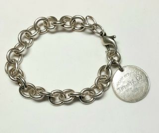 Vintage Sterling Silver Please Return To Tiffany & Co York Link Bracelet