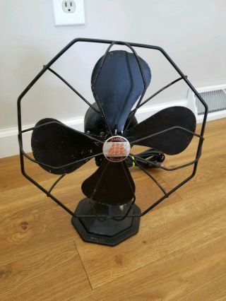 Vintage Ge Trade Wind Art Deco Electric Fan 8 Inch