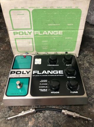 Vintage Re - Issue Electro Harmonix Poly Flange Studio Chorus Effect Pedal