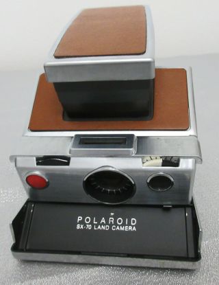 VTG POLAROID SX - 70 LAND CAMERA,  CASE,  FILM,  LONG STRAP,  ALL PAPERWORK 5