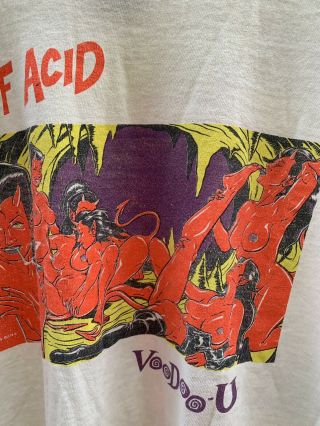 Vintage 1994 Lords Of Acid VooDoo - U Electronica Coop Graphic T - Shirt Mens XL 4