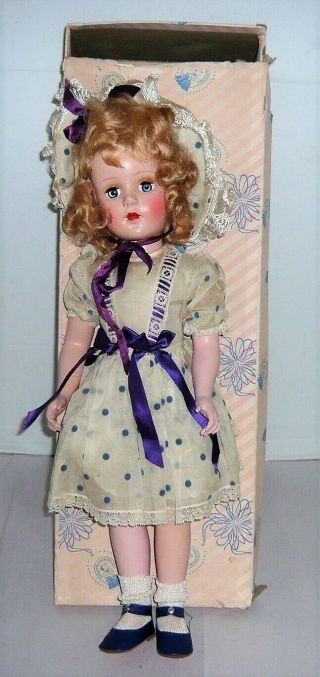 20 " Vintage American Character Hard Plastic Petite Doll W/box