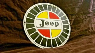 Vintage Jeep Porcelain Willy 