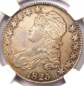 1825 Capped Bust Half Dollar 50c - Ngc Uncirculated (bu Ms Unc) - Rare In Unc