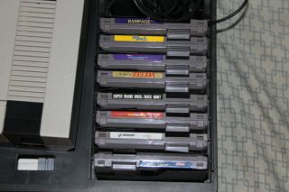 Vintage Nintendo NES Video Game System Bundle (8) games,  (2) Consoles with case 3