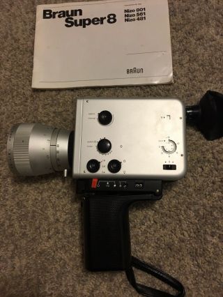 Vintage Braun Nizo S56 8 Film Movie Camera - Good