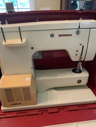 Vintage Bernina Minimatic Record 807 Sewing Machine with Quilting Extension Case 2