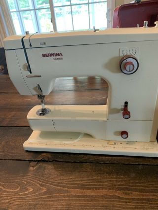 Vintage Bernina Minimatic Record 807 Sewing Machine with Quilting Extension Case 3