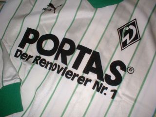 Werder Bremen Puma Adult Medium Shirt Jersey Trikot Football Soccer Vintage 88 7 5