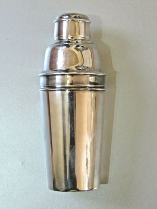 Art Deco Vintage Mappin & Webb Silver Plate Cocktail Shaker