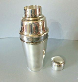 ART DECO VINTAGE MAPPIN & WEBB SILVER PLATE COCKTAIL SHAKER 2