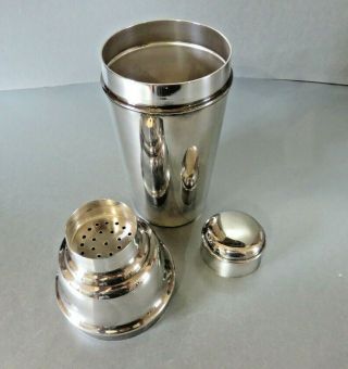 ART DECO VINTAGE MAPPIN & WEBB SILVER PLATE COCKTAIL SHAKER 3