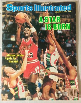 Vintage December 10 1984 Michael Jordan Sports Illustrated Rare No Label Version