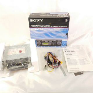 Vtg Sony Exr - 200 Cassette Player In Dash Receiver Tape Stereo T1