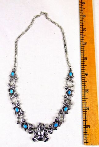 Shube ' s Dakota West Sterling Silver & Turquoise Southwestern Necklace,  Children 2