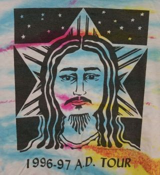 Jesus Christ Superstar Xl T Shirt Vintage 90s 1996 97 Tour Made In Usa Tie Dye