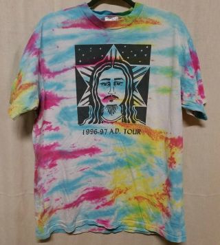 Jesus Christ Superstar XL T Shirt Vintage 90s 1996 97 Tour Made In USA Tie Dye 3