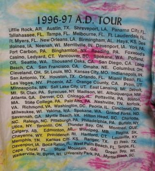 Jesus Christ Superstar XL T Shirt Vintage 90s 1996 97 Tour Made In USA Tie Dye 5