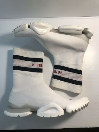 VETEMENTS x REEBOK $840 knit 10 boot sock pump sneakers running shoes 43 Rare 7