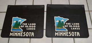 Vintage Pickup & Truck Mud Flaps State Of Minnesota Land Of 10,  000 Lakes