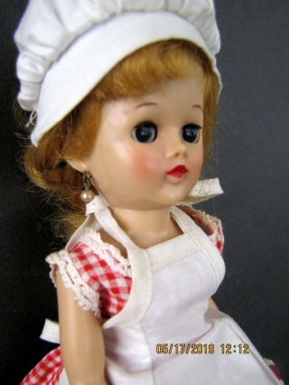 Vintage Vogue Blonde Jill Doll in Very Hard to Find Cookout Outfit - WOW 8