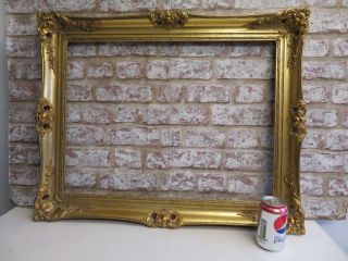 Vintage Old Picture Frame Gold Fits A 24 Inch X 18 " Painting