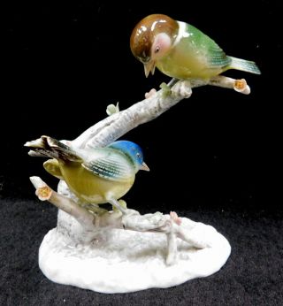 Vintage Vista Alegre Portugal Porcelain Bird Figurine Grackles Cowbird Warbler