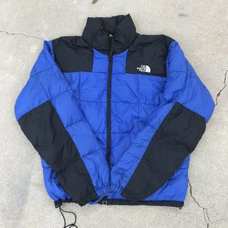 Vintage The North Face Blue Down Puffer Jacket Size L Nupste Style