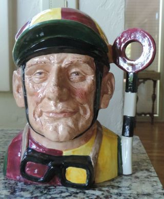 Vintage Royal Doulton Jockey Large Character Toby Mug Jug 6625 1970