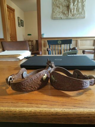 VINTAGE - CROCKETT - WESTERN COWBOY SPURS 4