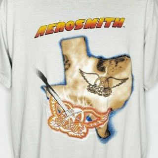 Aerosmith Tour T Shirt Vintage 80s 1987 Texas Blow Out Concert Made In Usa Xl
