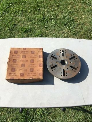 South Bend Lathe Slotted Face Plate Tfp - 100n In Vtg South Bend Box
