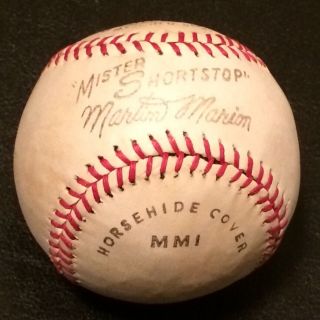 Marty Marion St.  Louis Cardinals Vintage Mister Shortstop Baseball Stan Musial