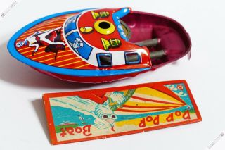 Bullmark Popy Moonlight Mask Tin Boat Ultraman Chogokin Tokusatsu Vintage Japan