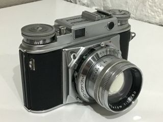 Vintage Voigtlander Prominent Camera With Lens