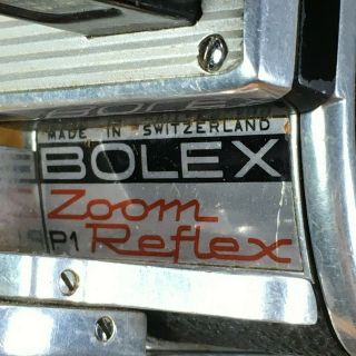 Vintage Bolex P1 Paillard Reflex Zoom 8mm Movie Camera & Leather Case w/ 8