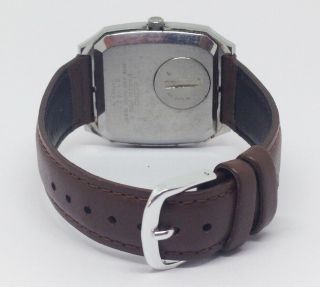 Vintage Men ' s SEIKO KING Quartz Watch.  34mm Blue Paper pattern Dial.  Day,  Date 5