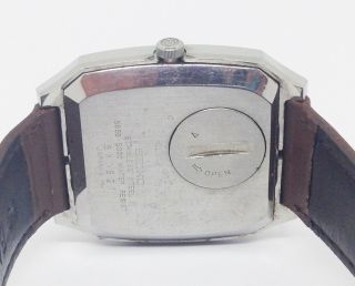 Vintage Men ' s SEIKO KING Quartz Watch.  34mm Blue Paper pattern Dial.  Day,  Date 6