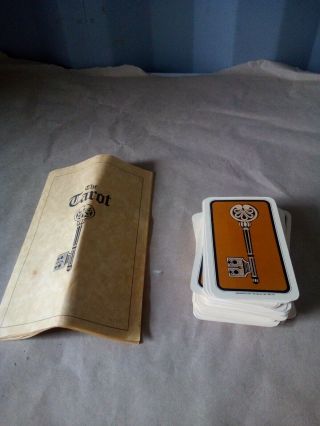 1972 Vintage Hoi Polloi Tarot Card Deck 82 Cards & Instructions