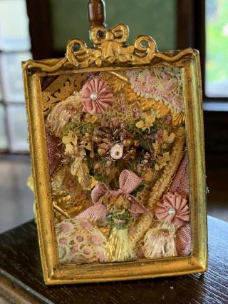 Artisan Miniature Dollhouse Susan Harmon Victorian Keepsake Shadow Box Rare