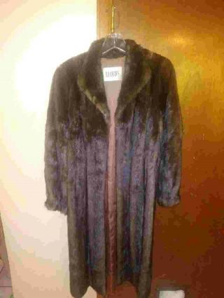 O Ladies Vintage Real Mink Fur Coat Size 16 Medium.  Well Take Care Of