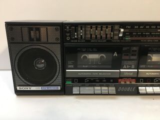 SONY CFS - W600 Tran Sound Boombox With Eq And 2 Way Speaker Vintage 2
