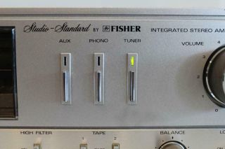 Vintage Fisher Studio Standard Integrated Stereo Amplifier Amp Receiver CA - 120 4