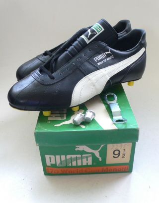 Vintage Deadstock Soccer Cleats Puma World Cup Menotti Mens Size 9,  5 Mib 1980 