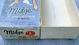 Vintage Barbie Japanese Je “new” Midge Vhtf Cardboard Kb Box Only