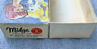 Vintage Barbie Japanese JE “New” Midge VHTF Cardboard KB BOX ONLY 4