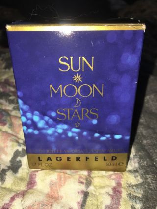 Sun Moon Stars Edt 1.  7 Oz / 50 Ml Lagerfeld Vintage Rare Nos I052l