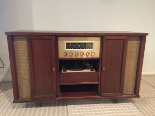 Vintage Tube Radio,  Record Player— Curtis Mathes Stereophonic Hi Fi Console